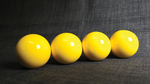 Wooden Billiard Balls (2" Yellow) by Classic Collections - Trick - Got Magic?