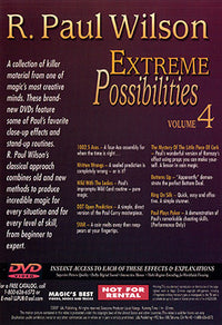 Extreme Possibilities - Volume 4 by R. Paul Wilson - DVD - Got Magic?