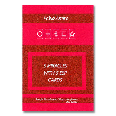 5 Miracles with ESP Cards by Pablo Amira and Titanas - Book - Got Magic?